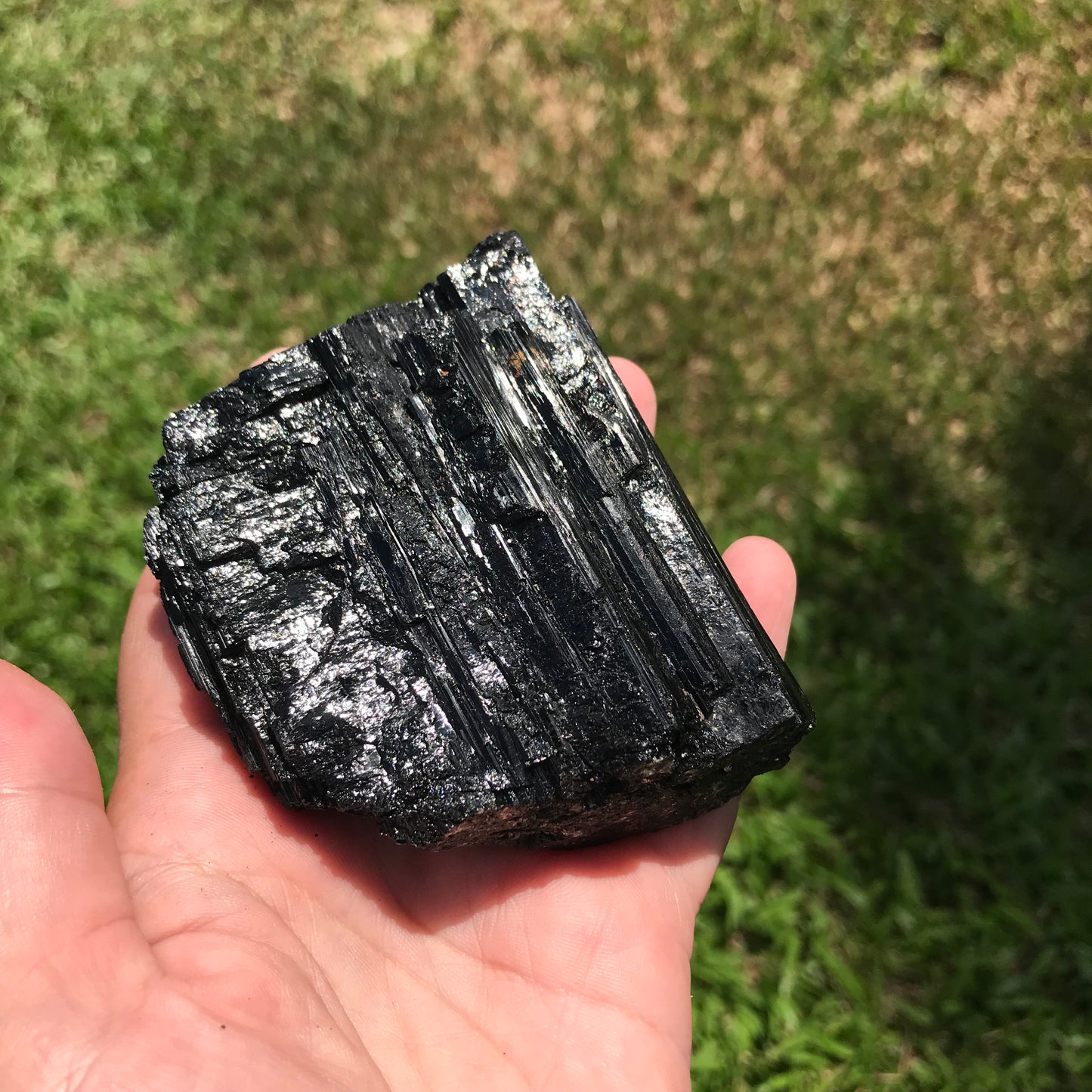 Black striated Tourmaline