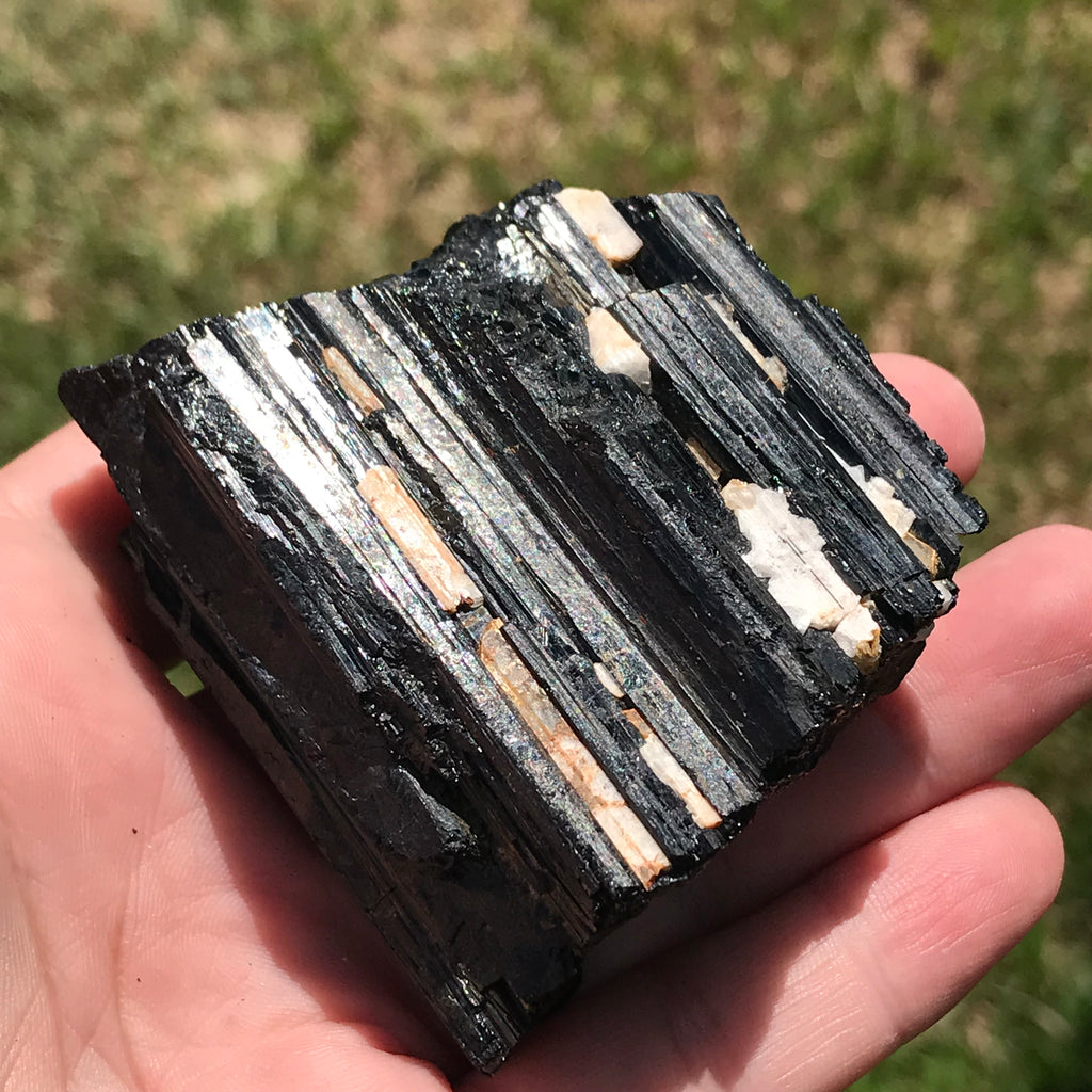 Black striated Tourmaline
