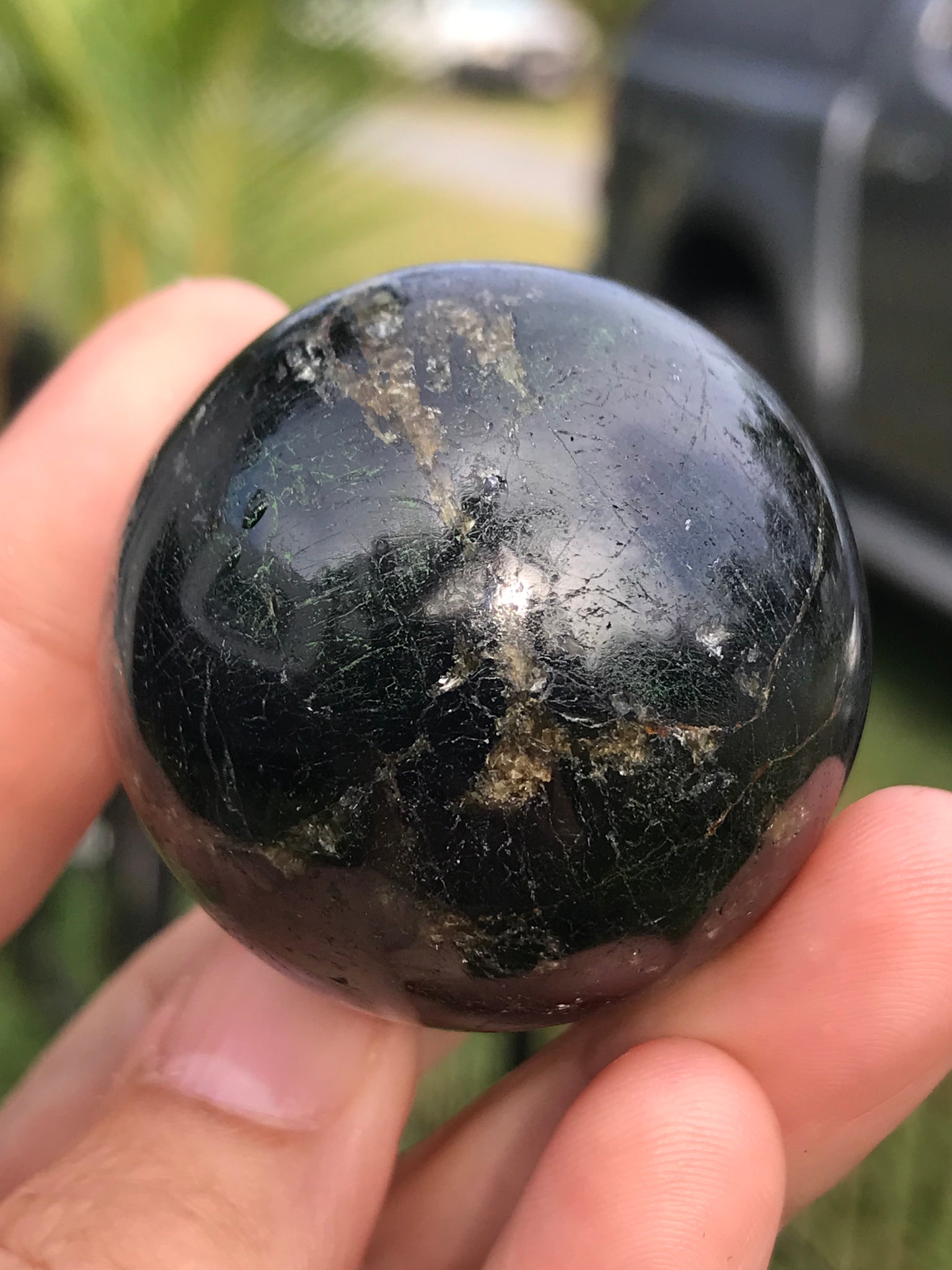 Black Tourmaline sphere