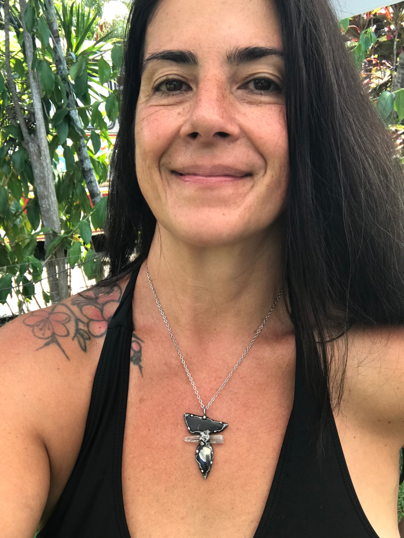 Shungite, clear quartz and Apache Gold Protector