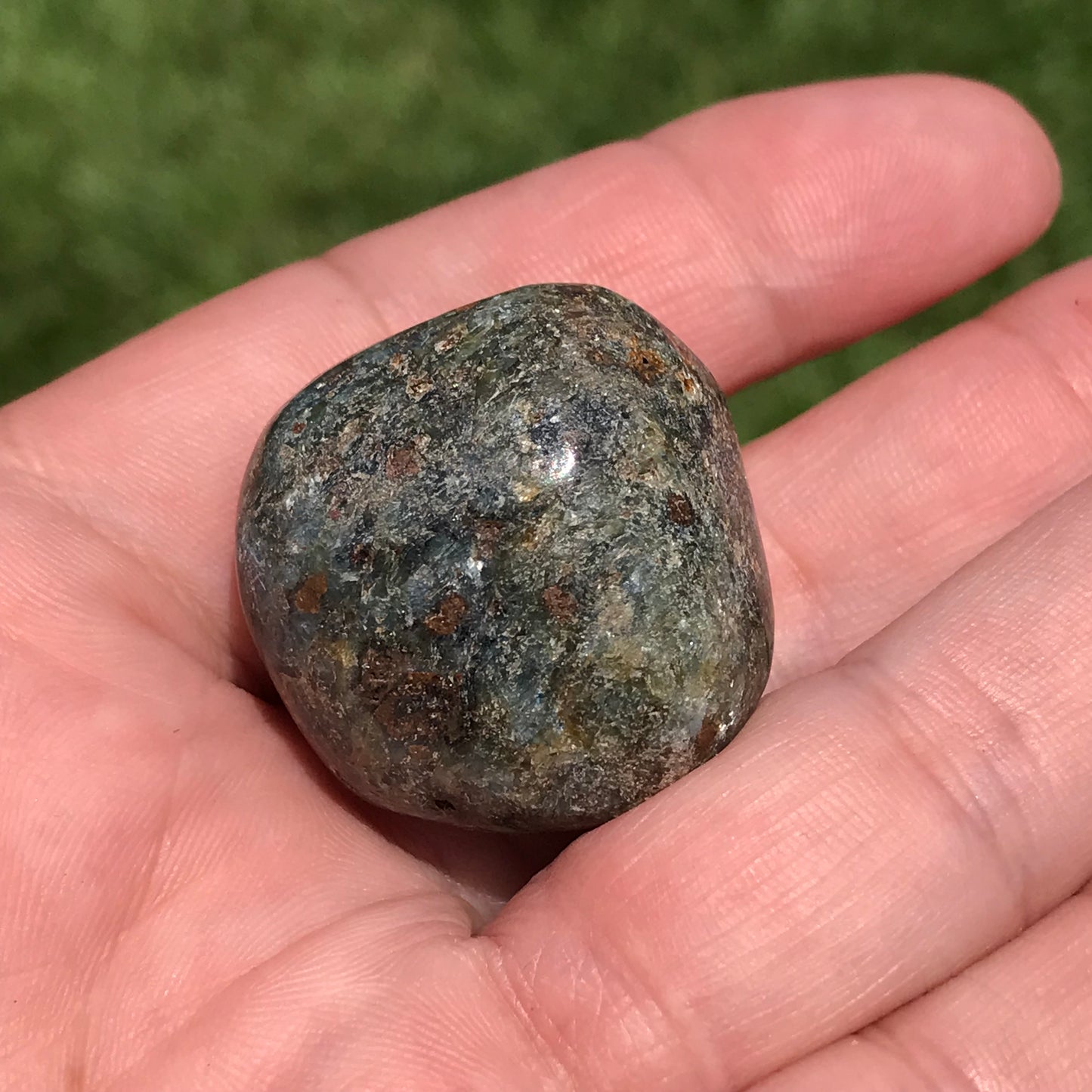 Large Blue polished Kyanite tumblestone
