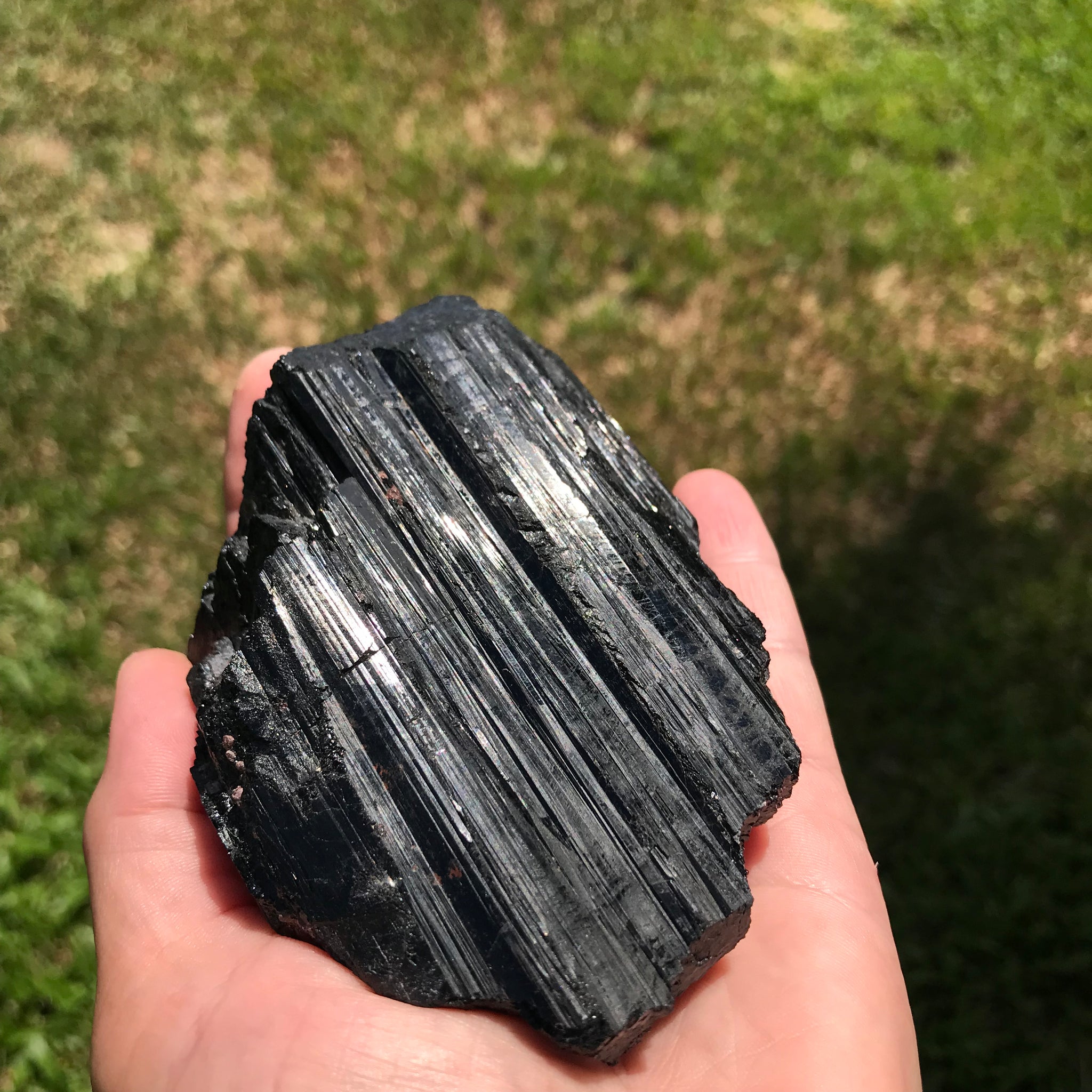 Black striated Tourmaline