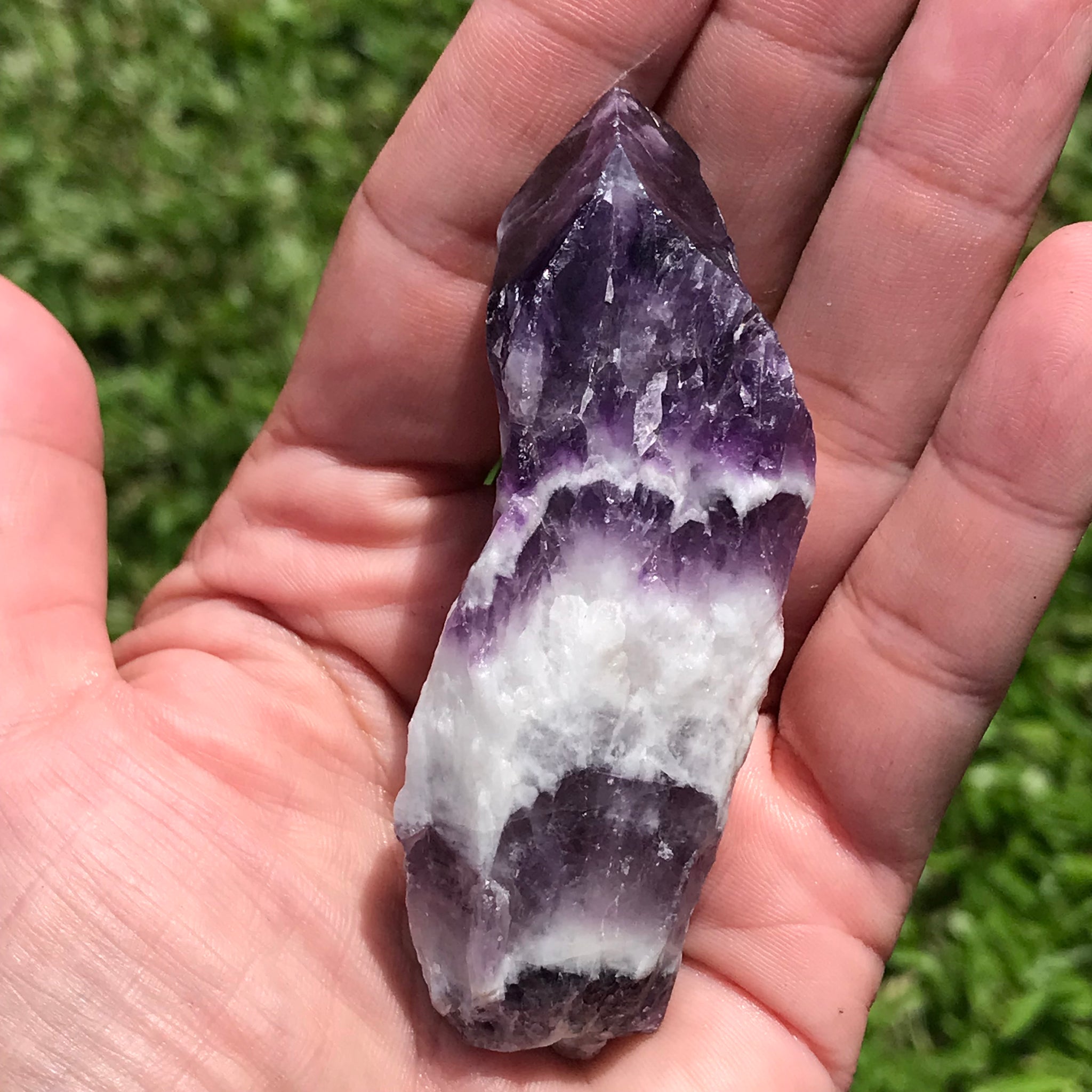 Banded chevron Amethyst Point