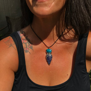 Chrysocolla and Lapis Lazuli throat chakra goddess💚💙