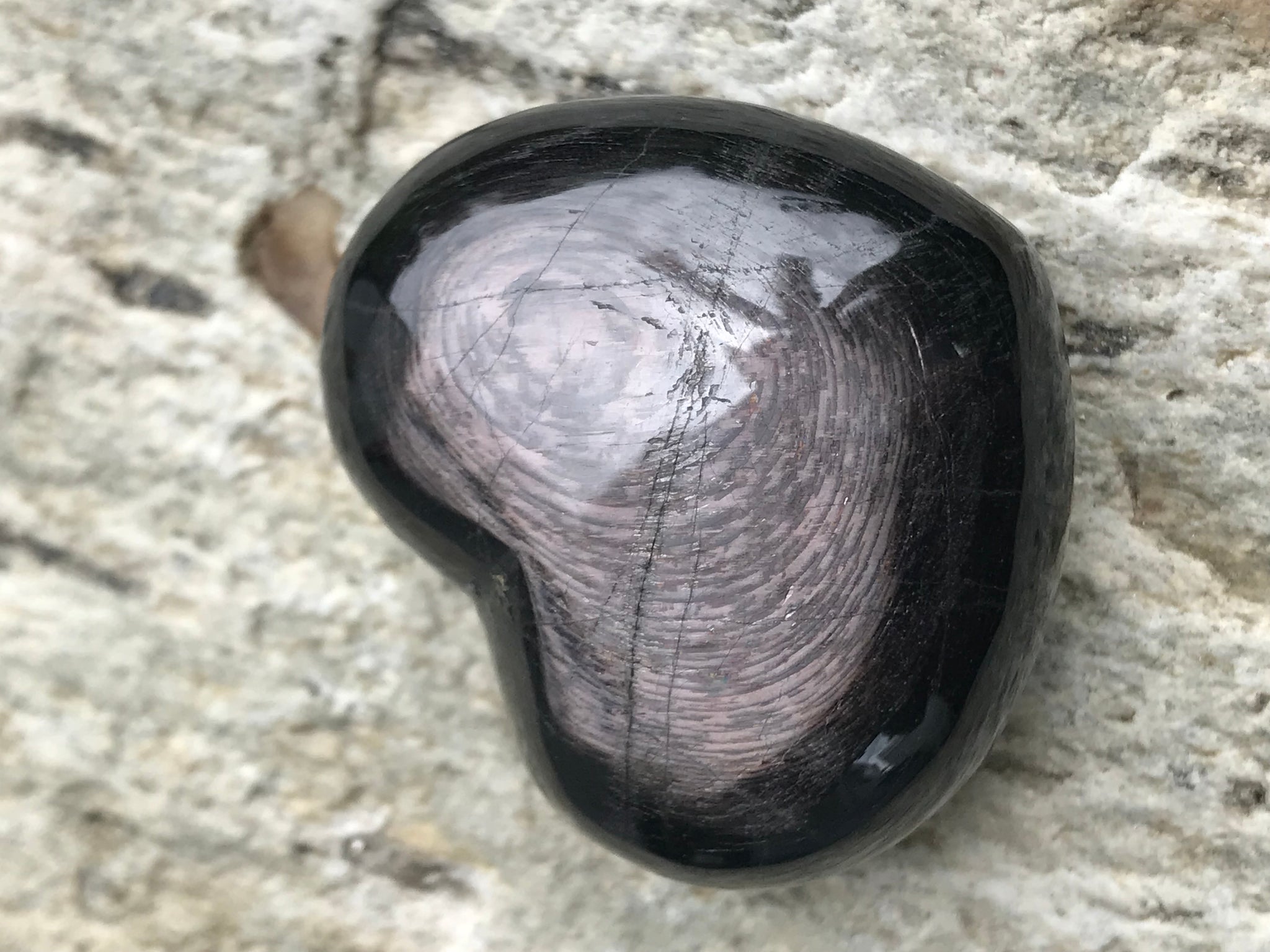 Hypersthene Crystal Heart