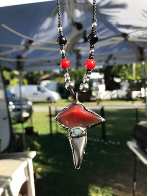 Shungite, red Agate and Larimar Protector
