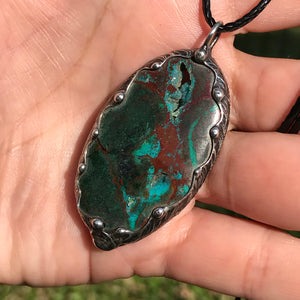 Chrysocolla - Malachite pendant