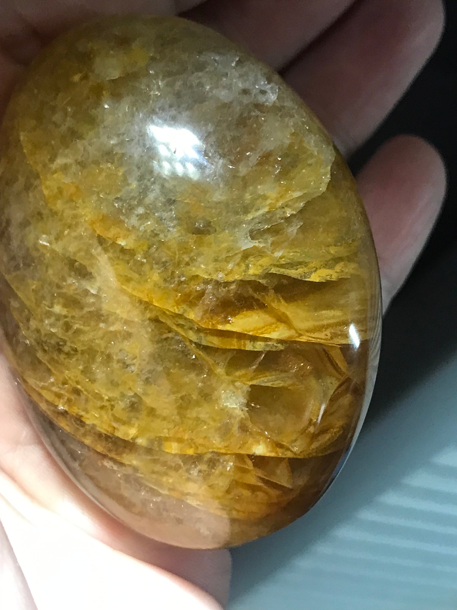 Hematoid Quartz Palmstone