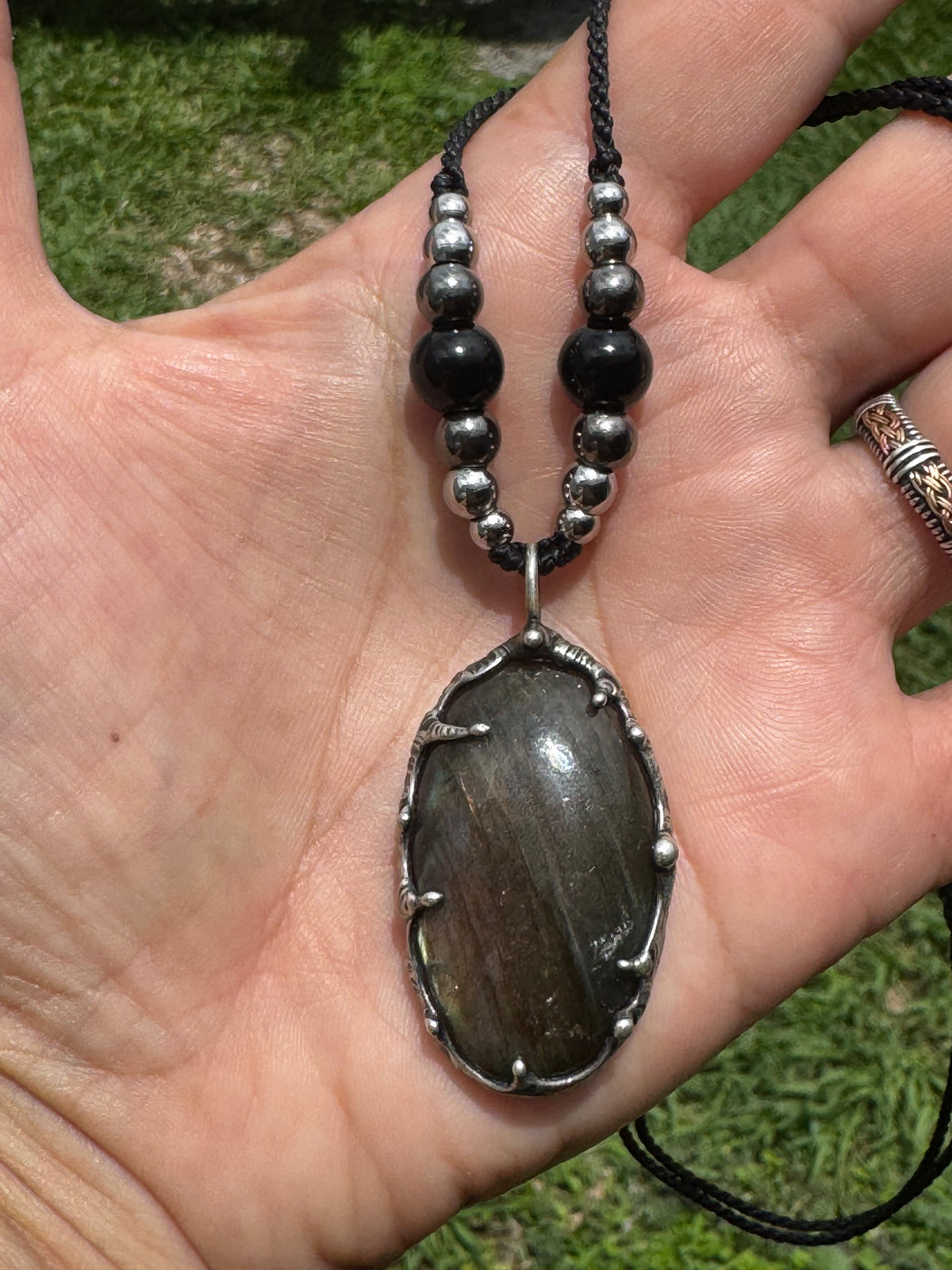 Reserved for Marisa Purple Labradorite plus 2 soaps