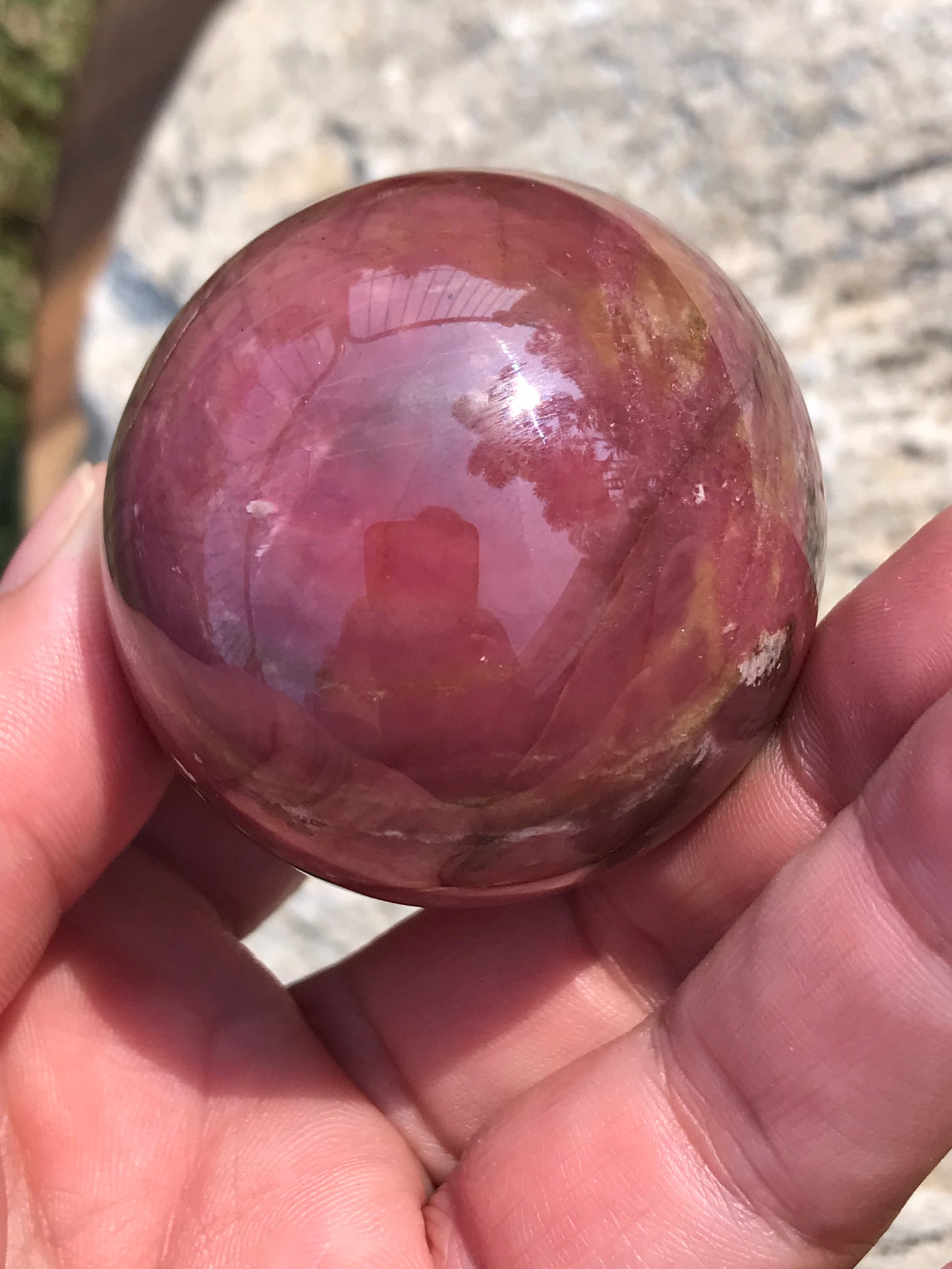 Rhodonite Sphere