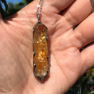 Reserved for Marisa Citrine point pendant