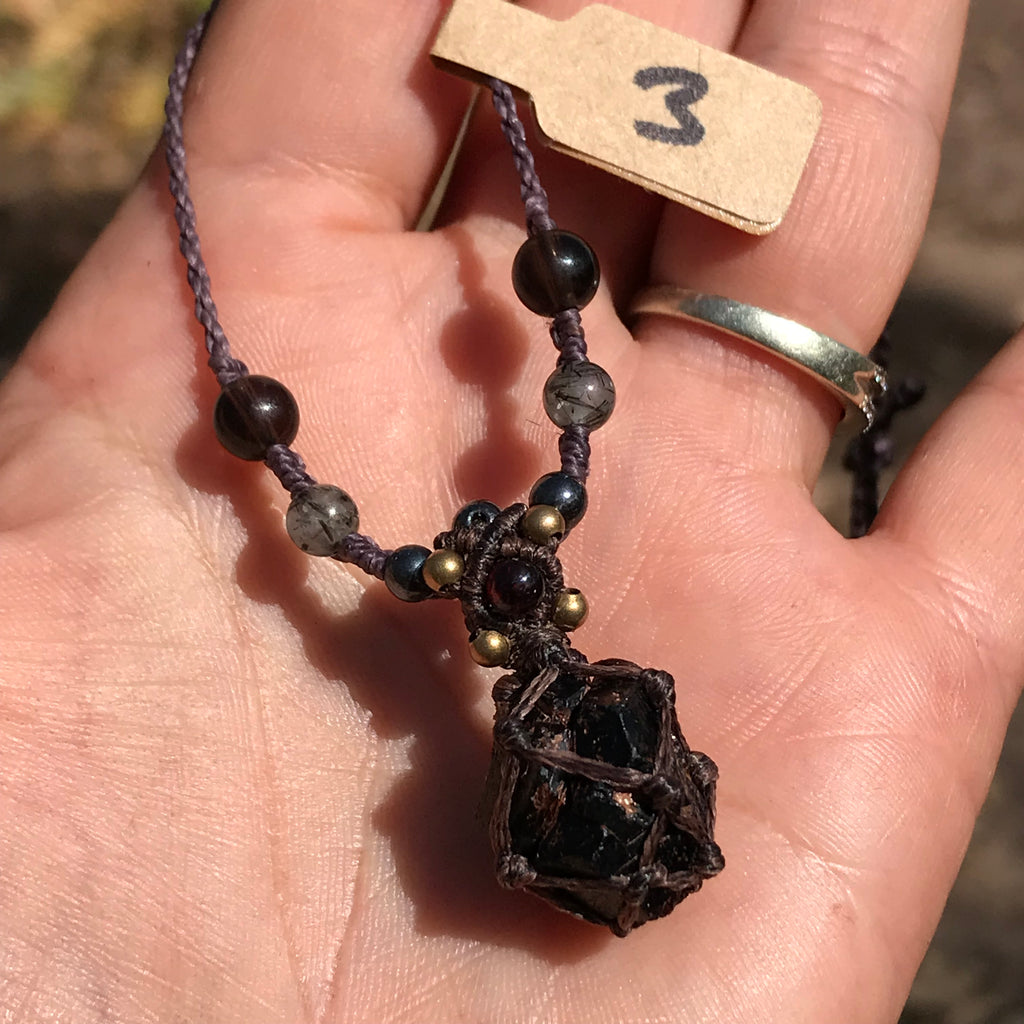 Natural Garnet Dodecahedron pendant (3)