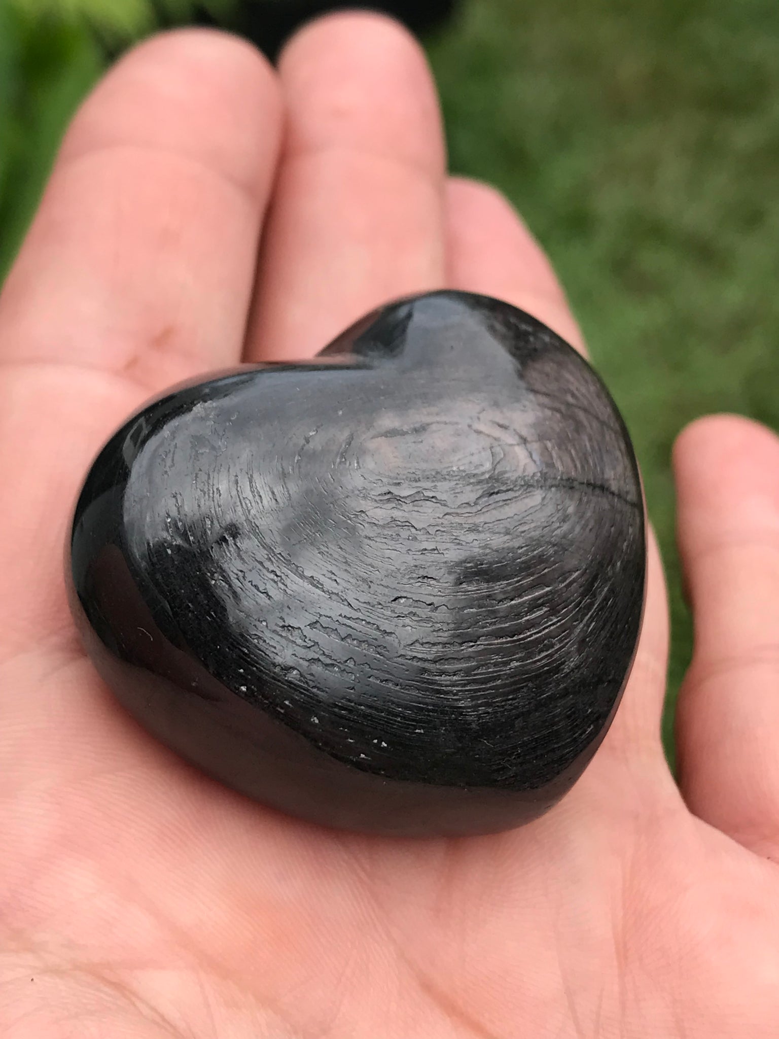 Hypersthene Crystal Heart