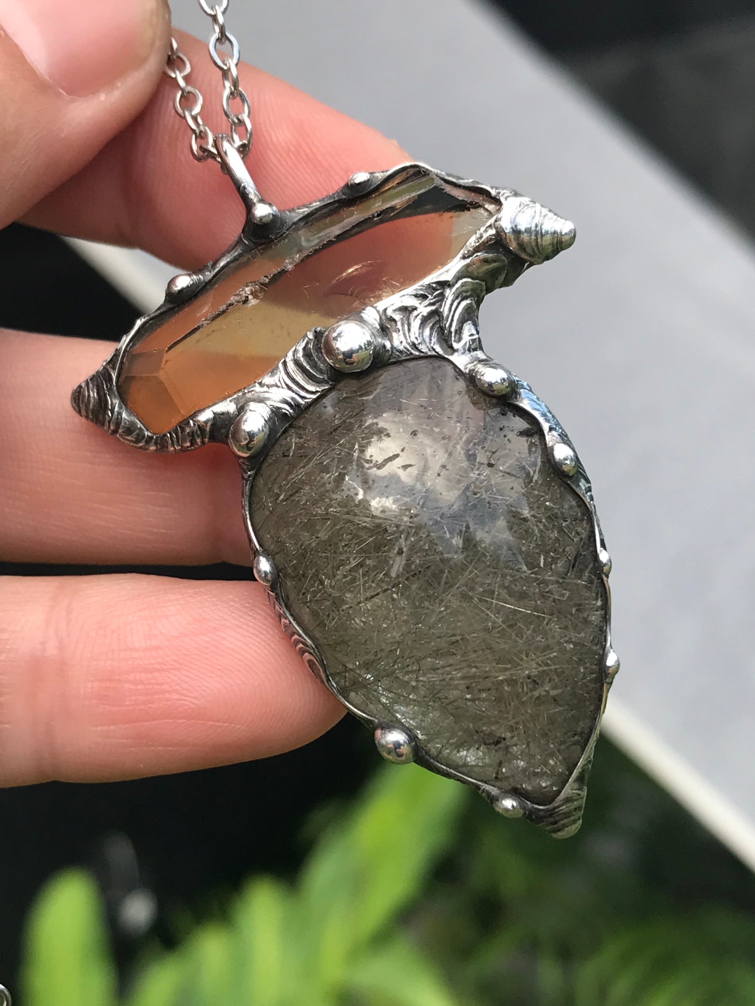 Tourmalinated Quartz and Tangerine Quartz✨