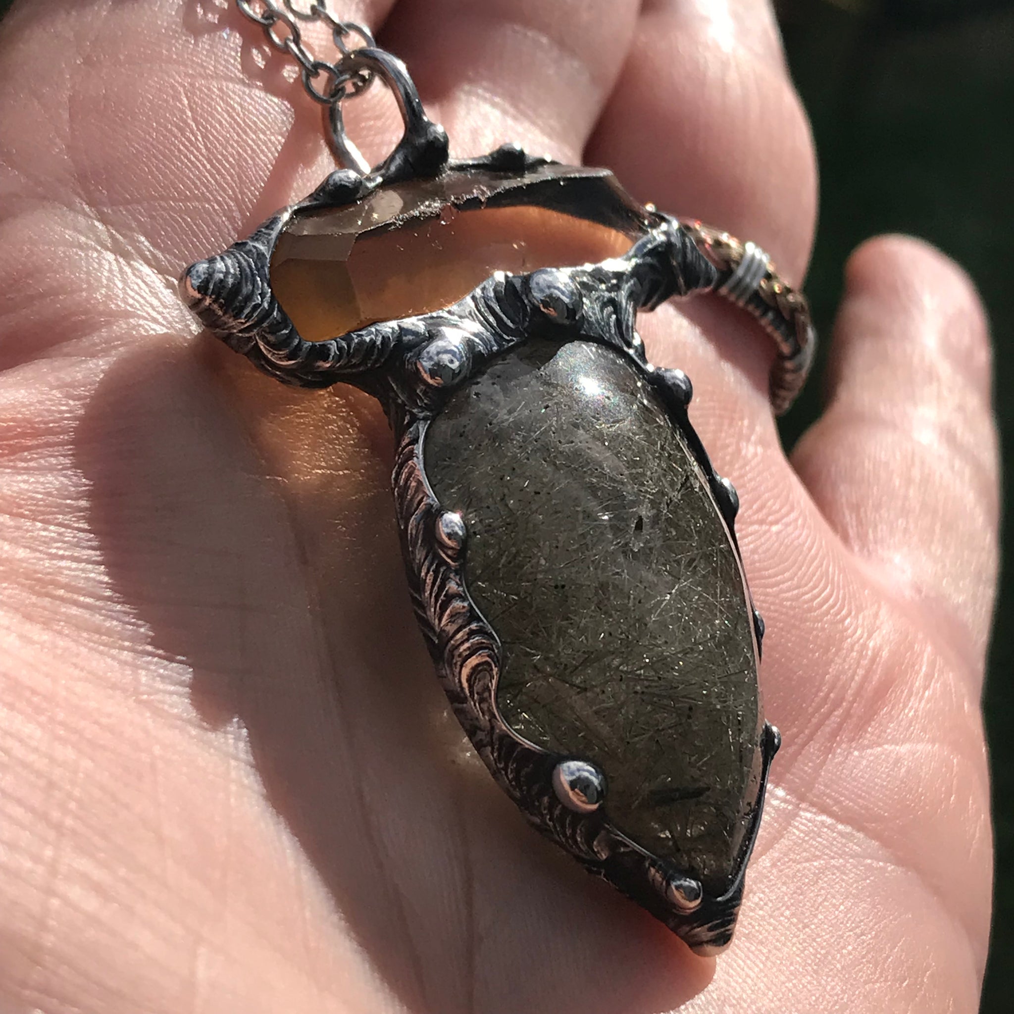 Tourmalinated Quartz and Tangerine Quartz✨