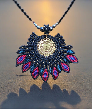 Sri Yatra Macrame Statement pendant