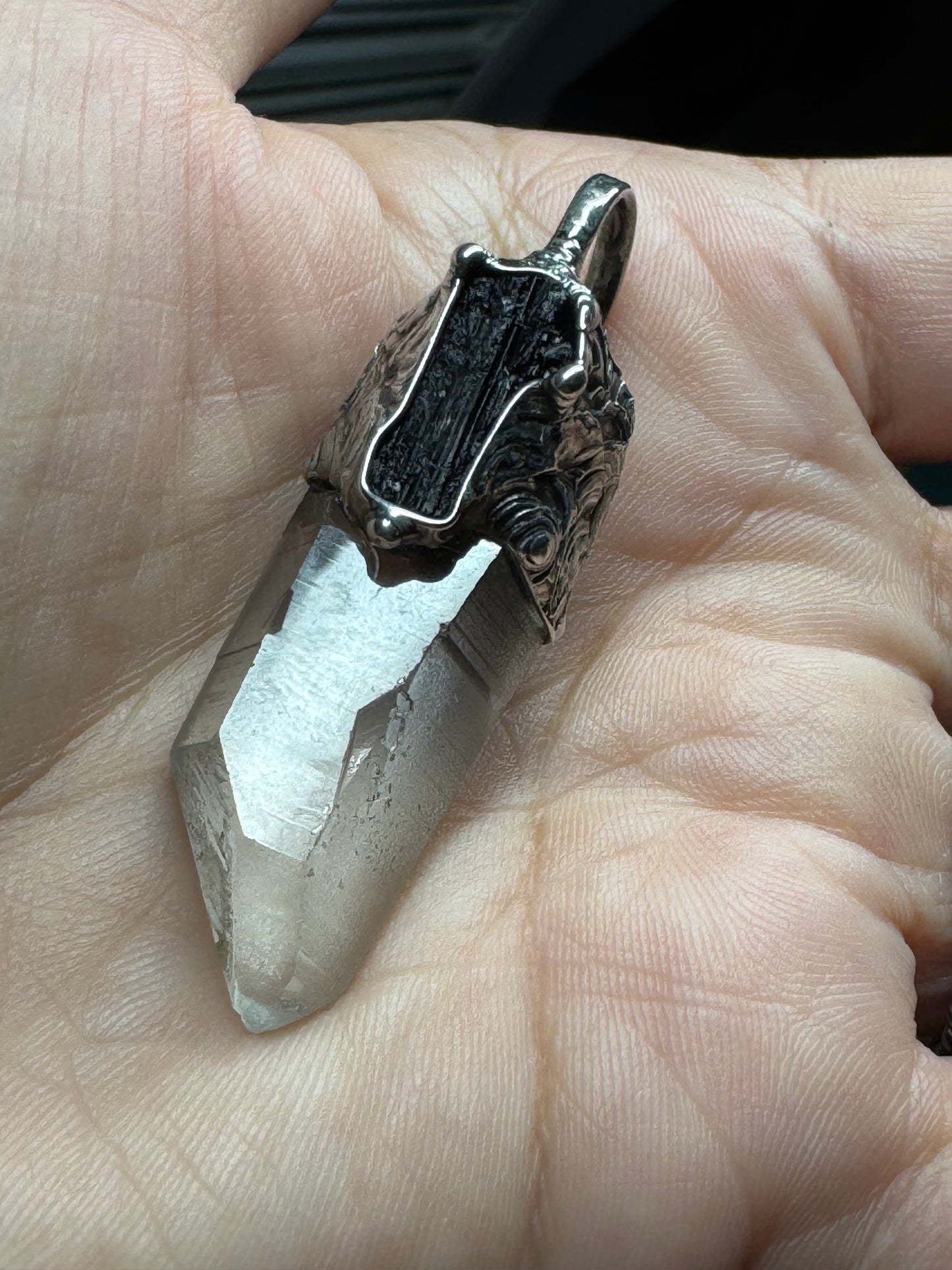 Reserved for Marisa clear quartz and Tourmaline