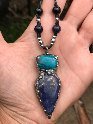 Chrysocolla and Lapis Lazuli throat chakra goddess💚💙