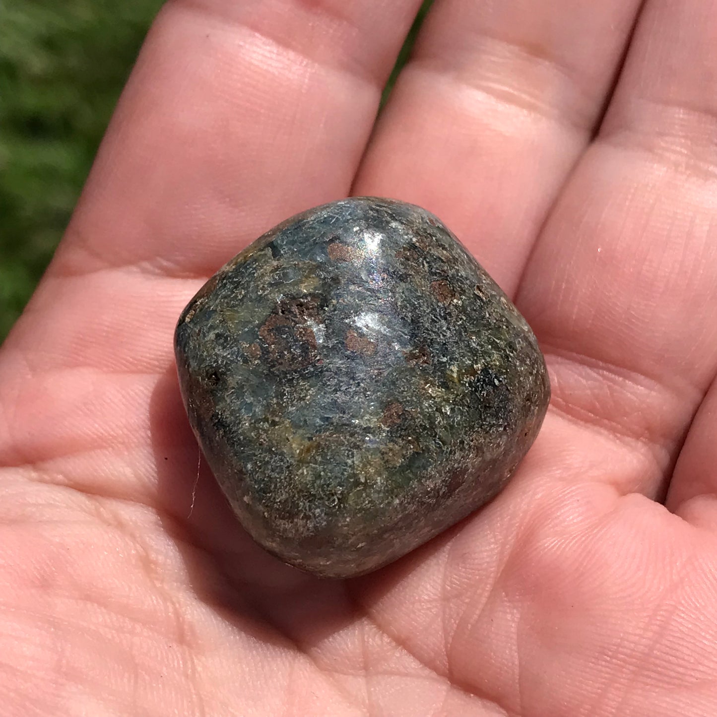 Large Blue polished Kyanite tumblestone