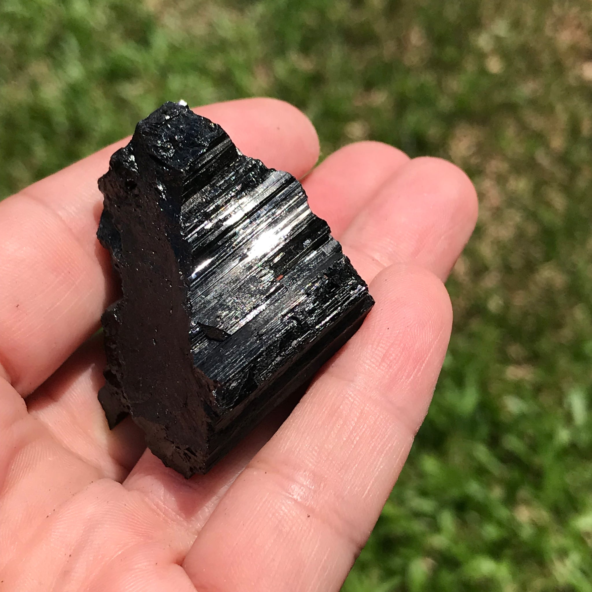 Black striated Tourmaline