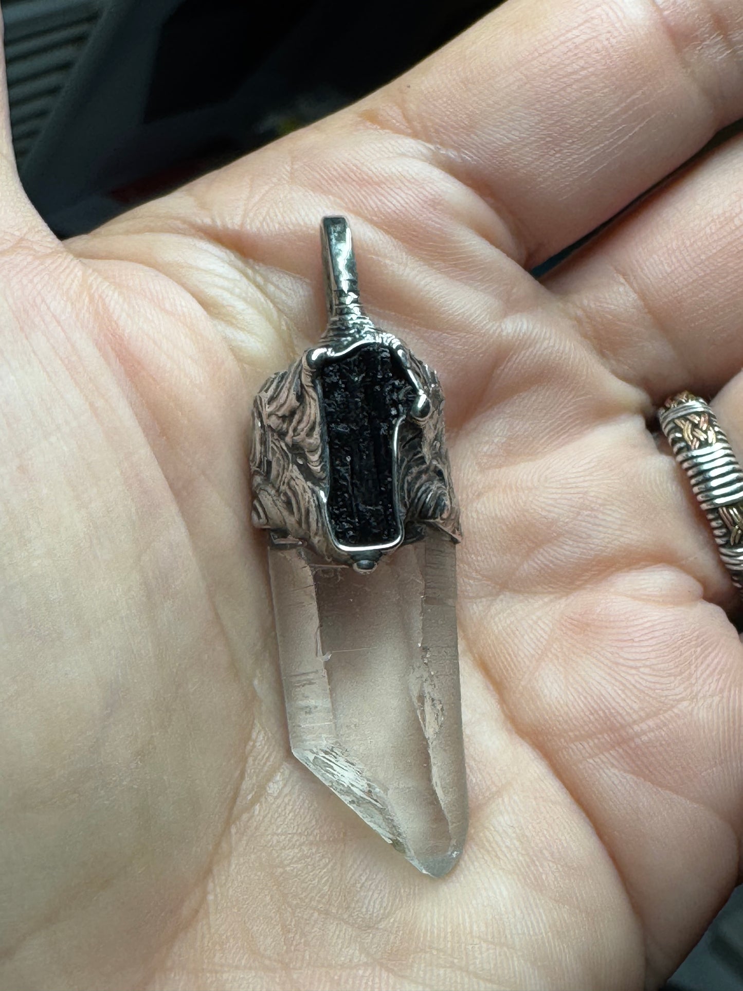 Reserved for Marisa clear quartz and Tourmaline