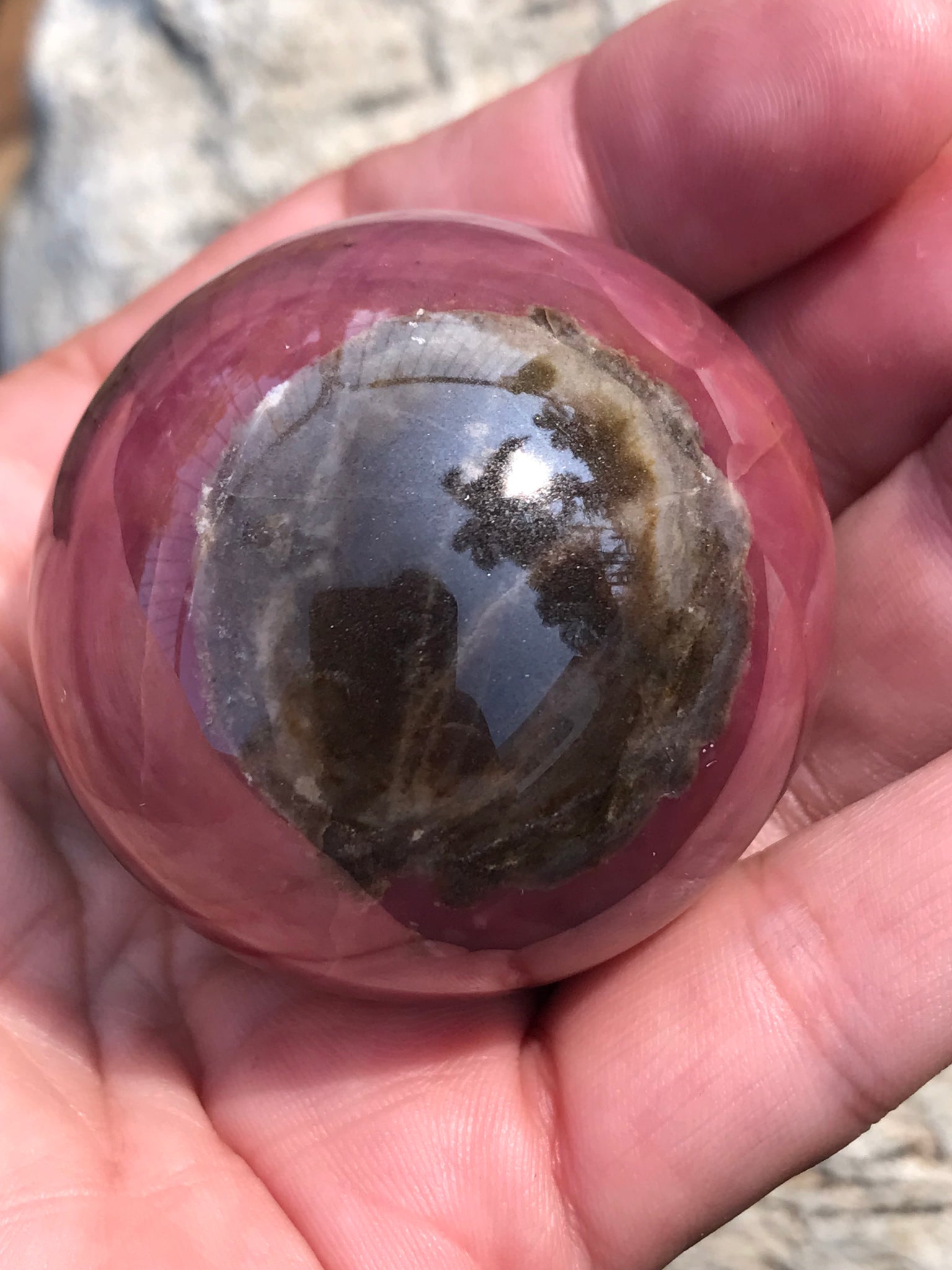 Rhodonite Sphere
