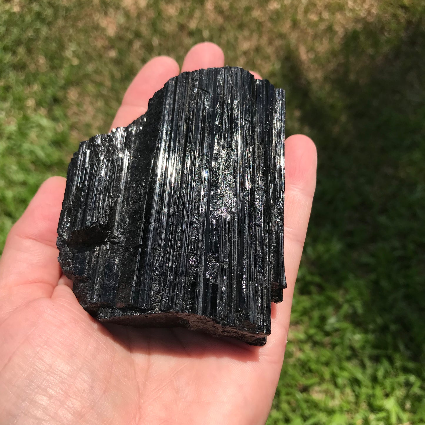 Black striated Tourmaline