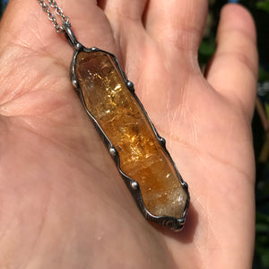 Reserved for Marisa Citrine point pendant