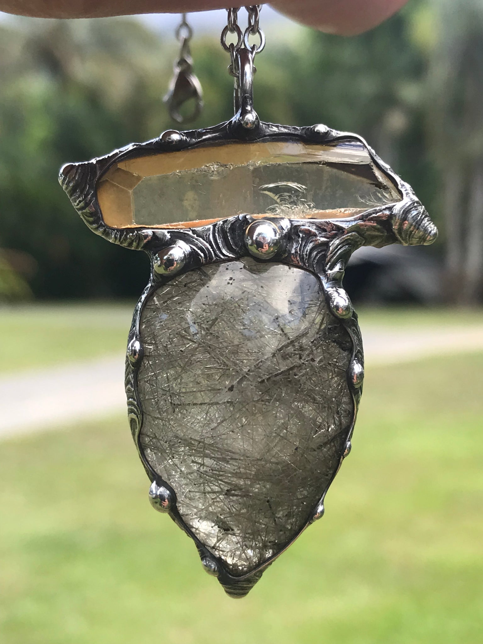 Tourmalinated Quartz and Tangerine Quartz✨