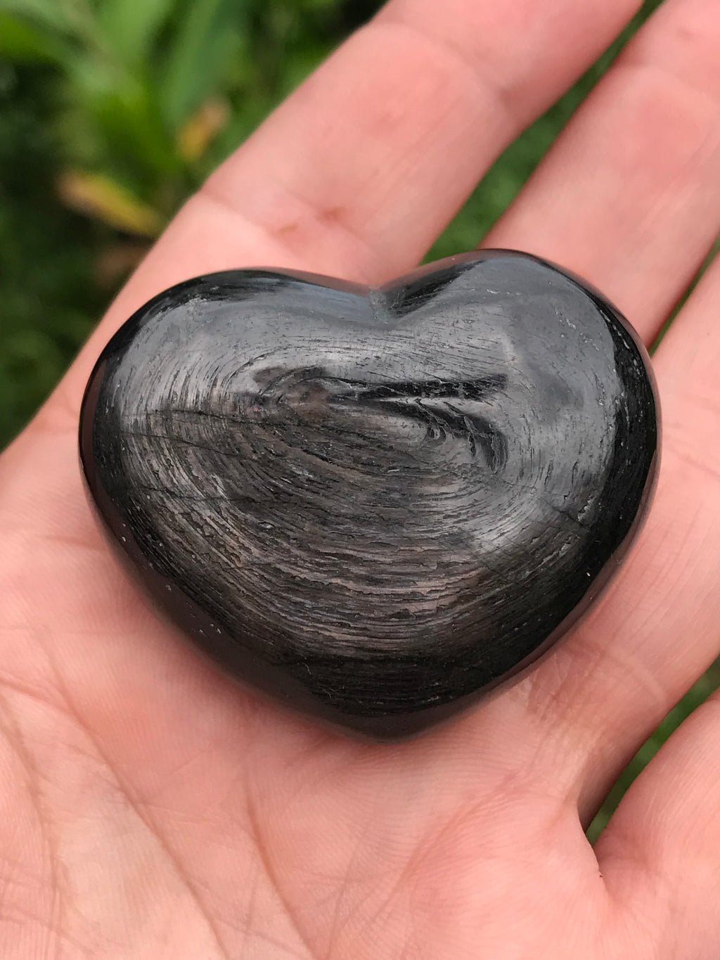 Hypersthene Crystal Heart