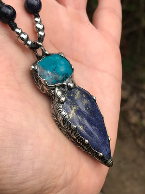 Chrysocolla and Lapis Lazuli throat chakra goddess💚💙