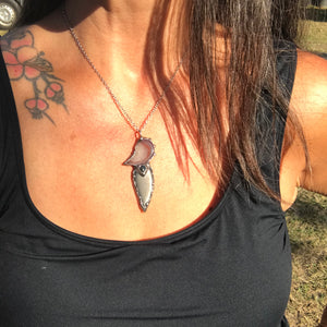 Shungite, red Agate and black fire opal Protector
