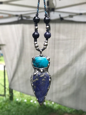 Chrysocolla and Lapis Lazuli throat chakra goddess💚💙