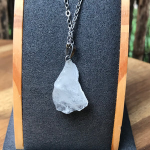 Rough Crystal piece pendant