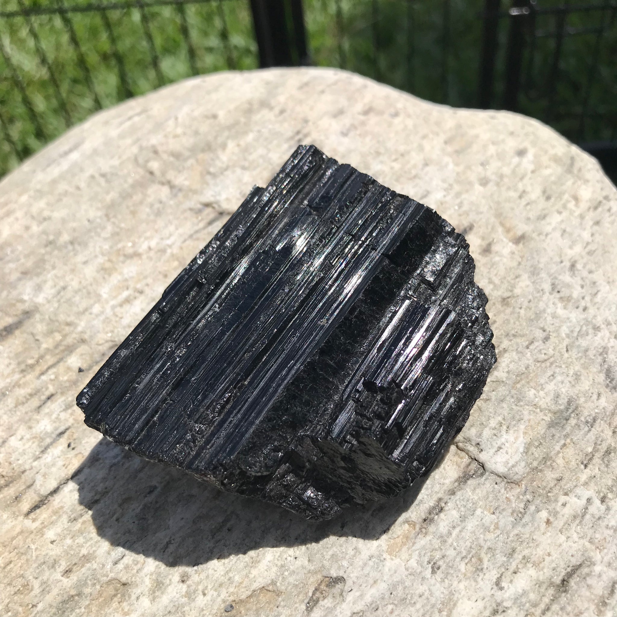 Black striated Tourmaline