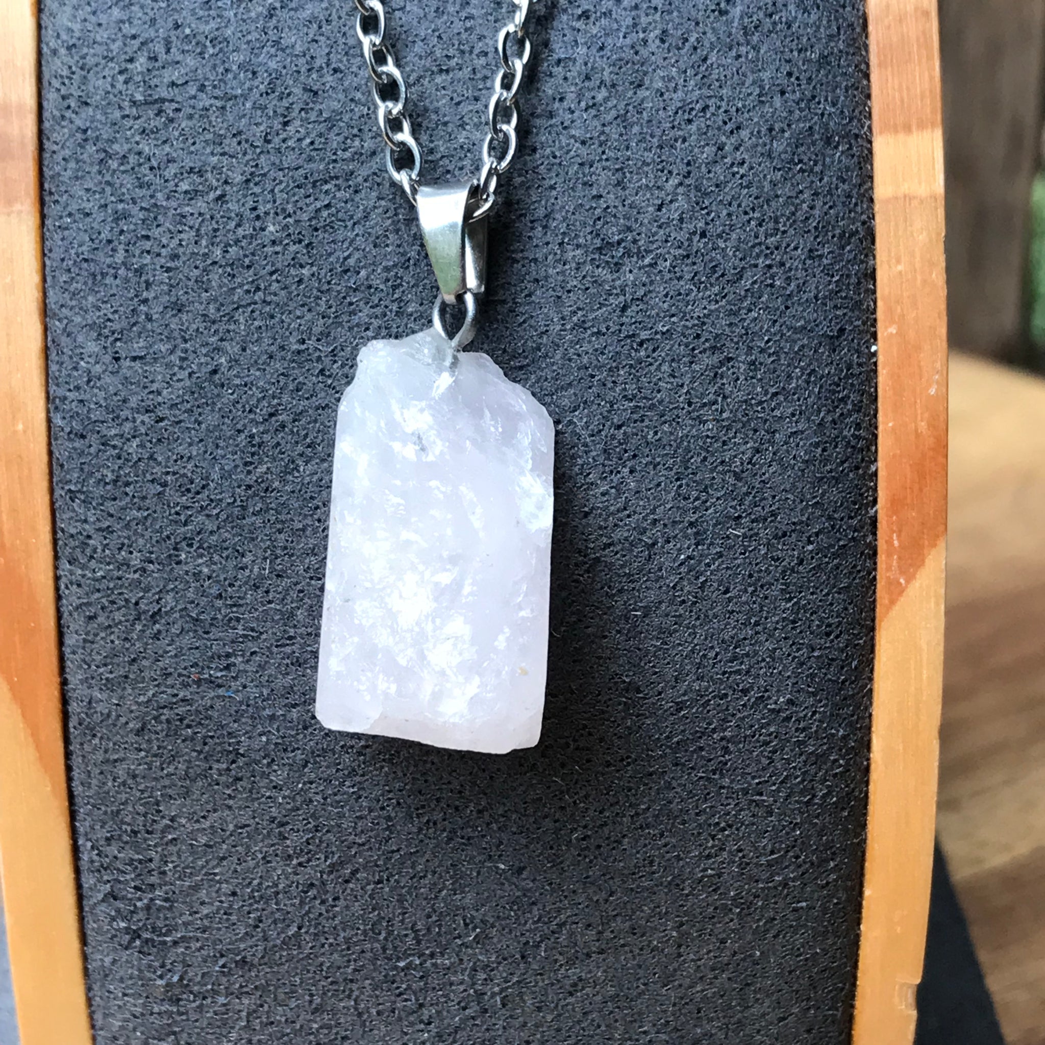 Rough Crystal piece pendant