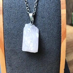 Rough Crystal piece pendant