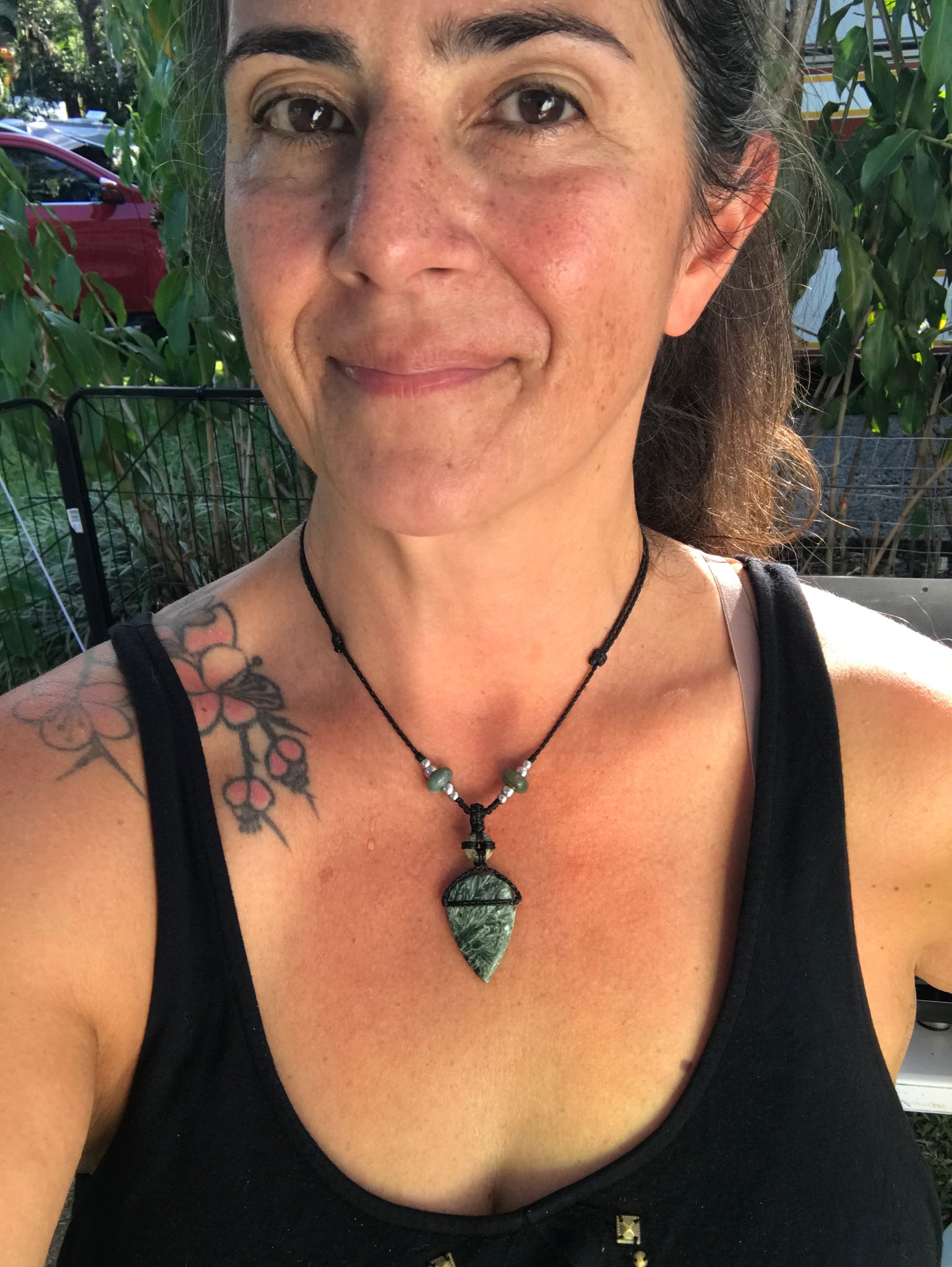 Seraphinite and green Aventurine💚