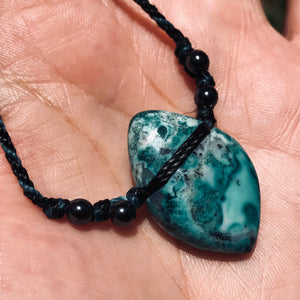 Chrysocolla - Malachite pendant