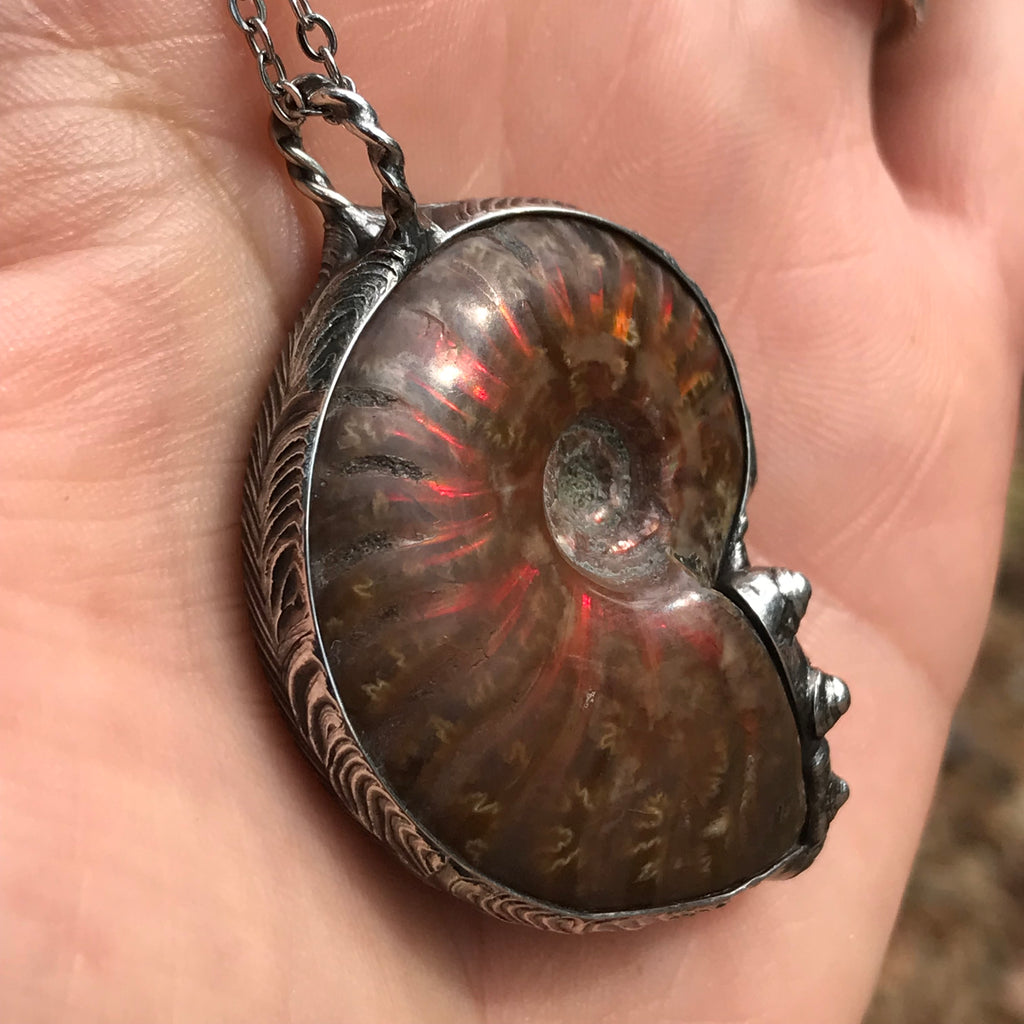 Opalised Ammonite and Ethiopian opal  Wisdom