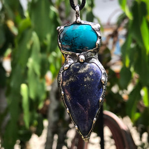 Chrysocolla and Lapis Lazuli throat chakra goddess💚💙