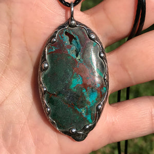 Chrysocolla - Malachite pendant