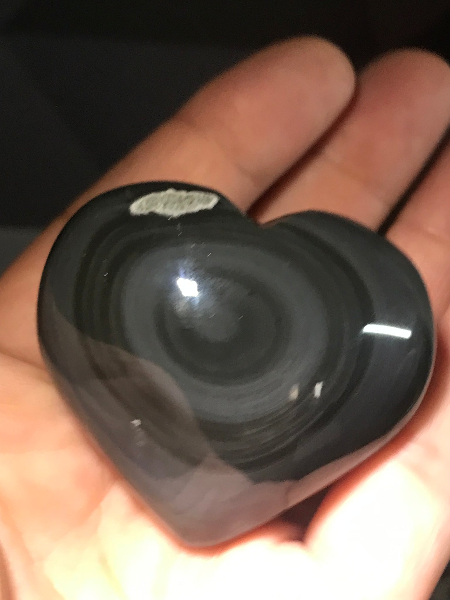 Rainbow Obsidian Crystal Heart
