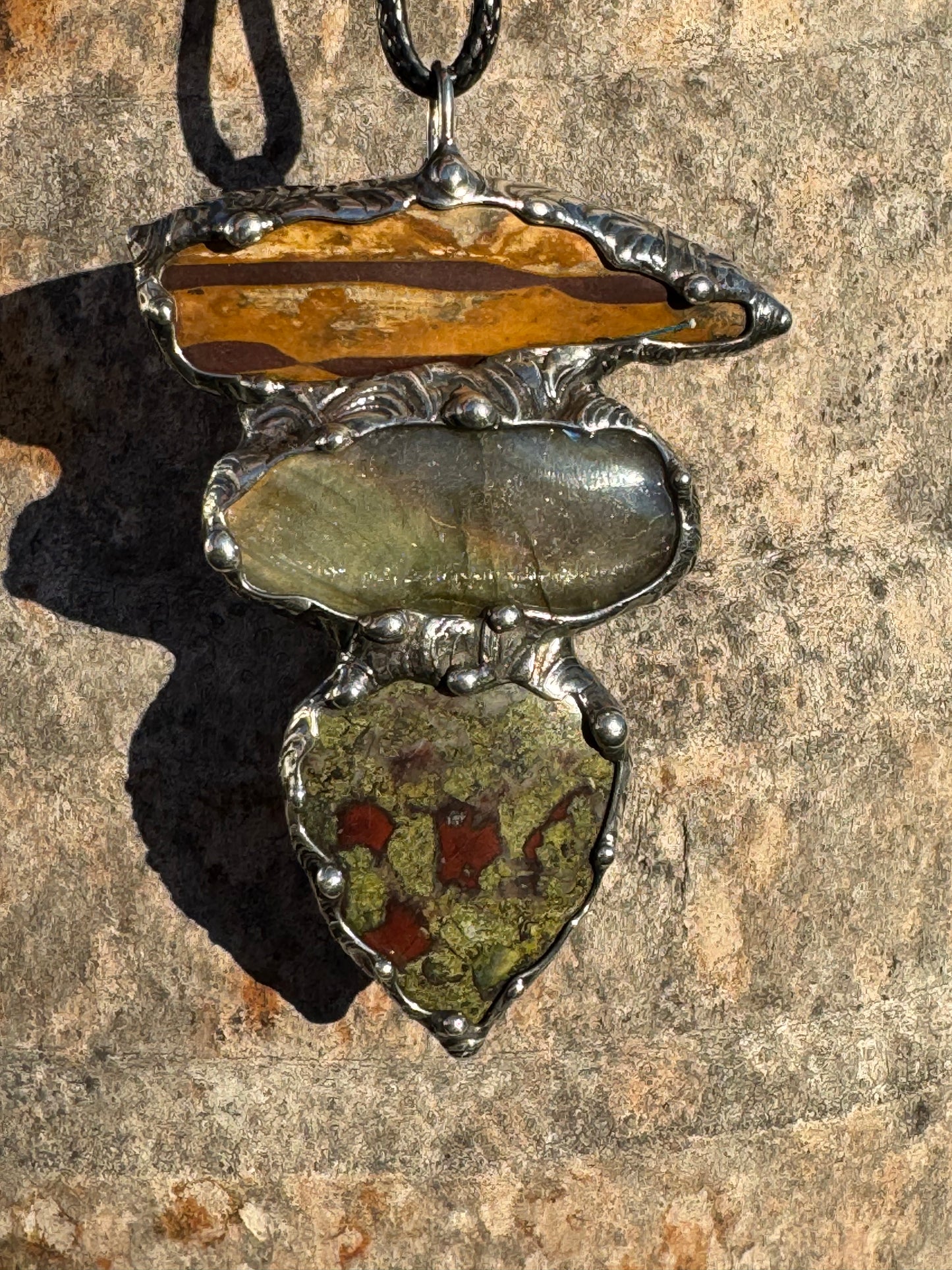 The Striped Earth Oracle-an Australian statement pendant