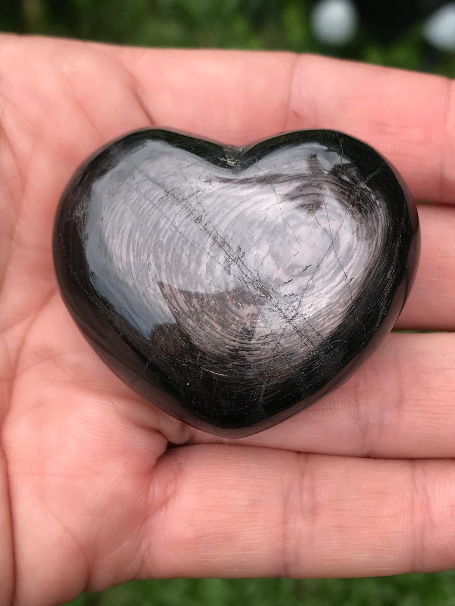 Hypersthene Crystal Heart