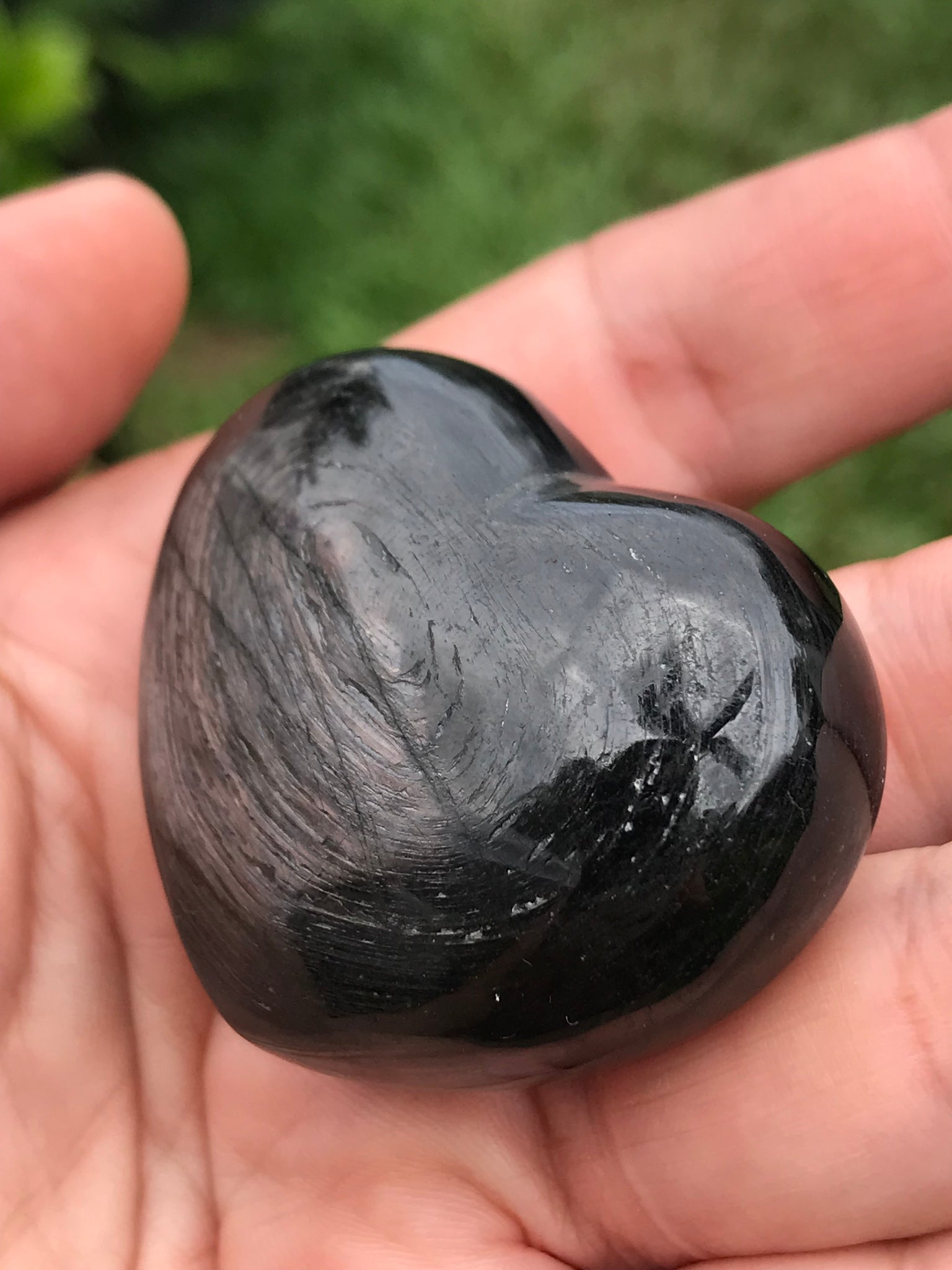 Hypersthene Crystal Heart