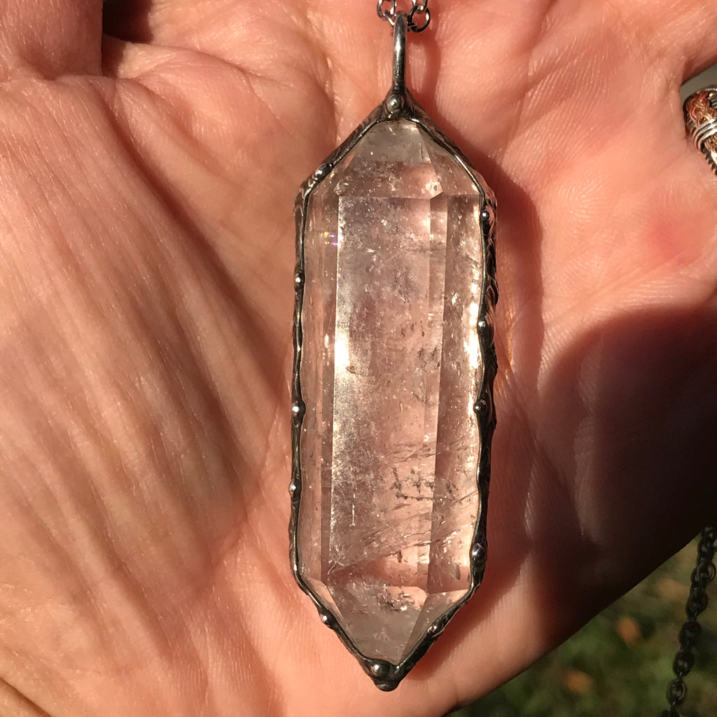 Clear Quartz point pendant