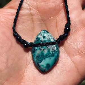 Chrysocolla - Malachite pendant