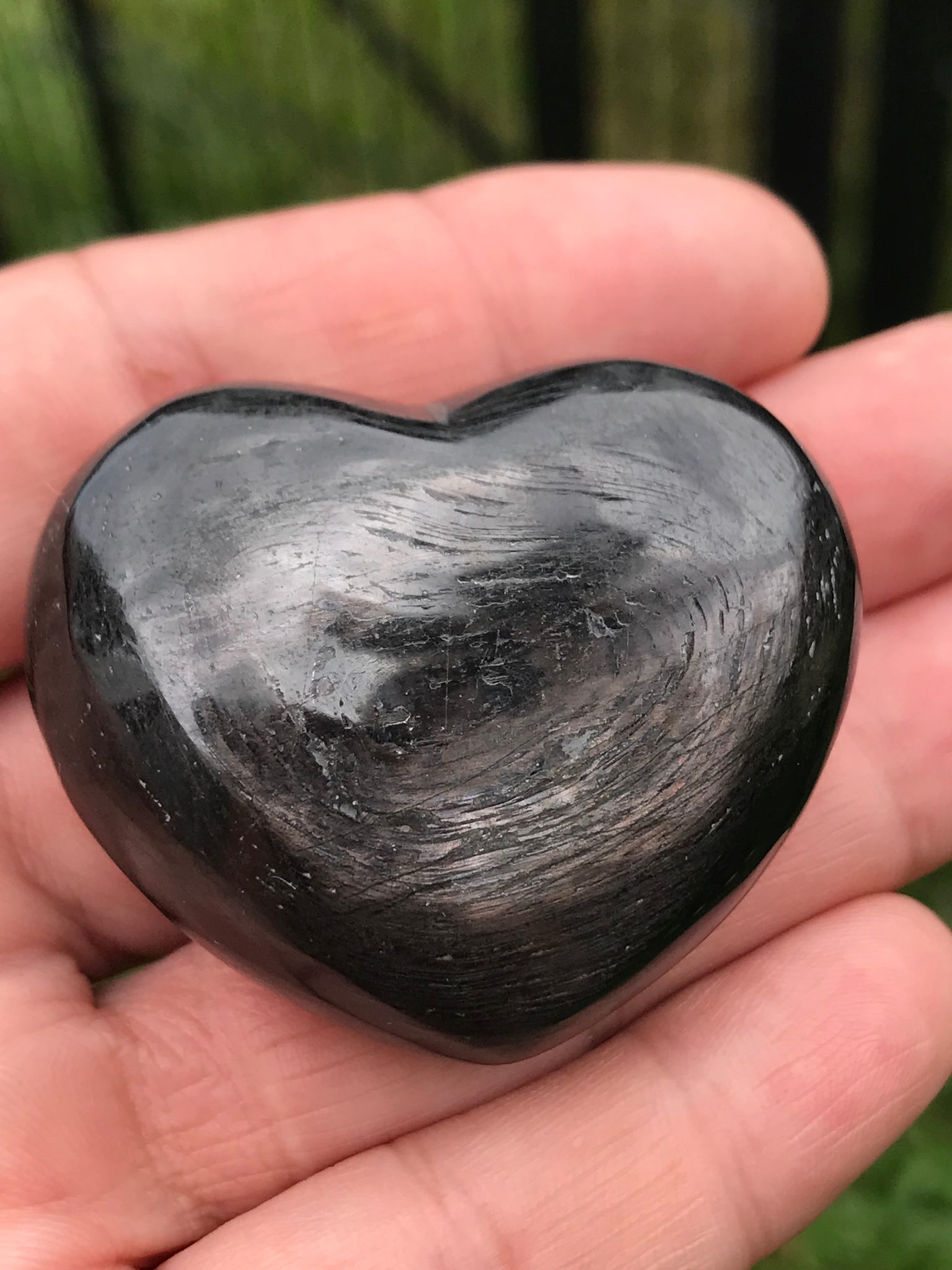 Hypersthene Crystal Heart