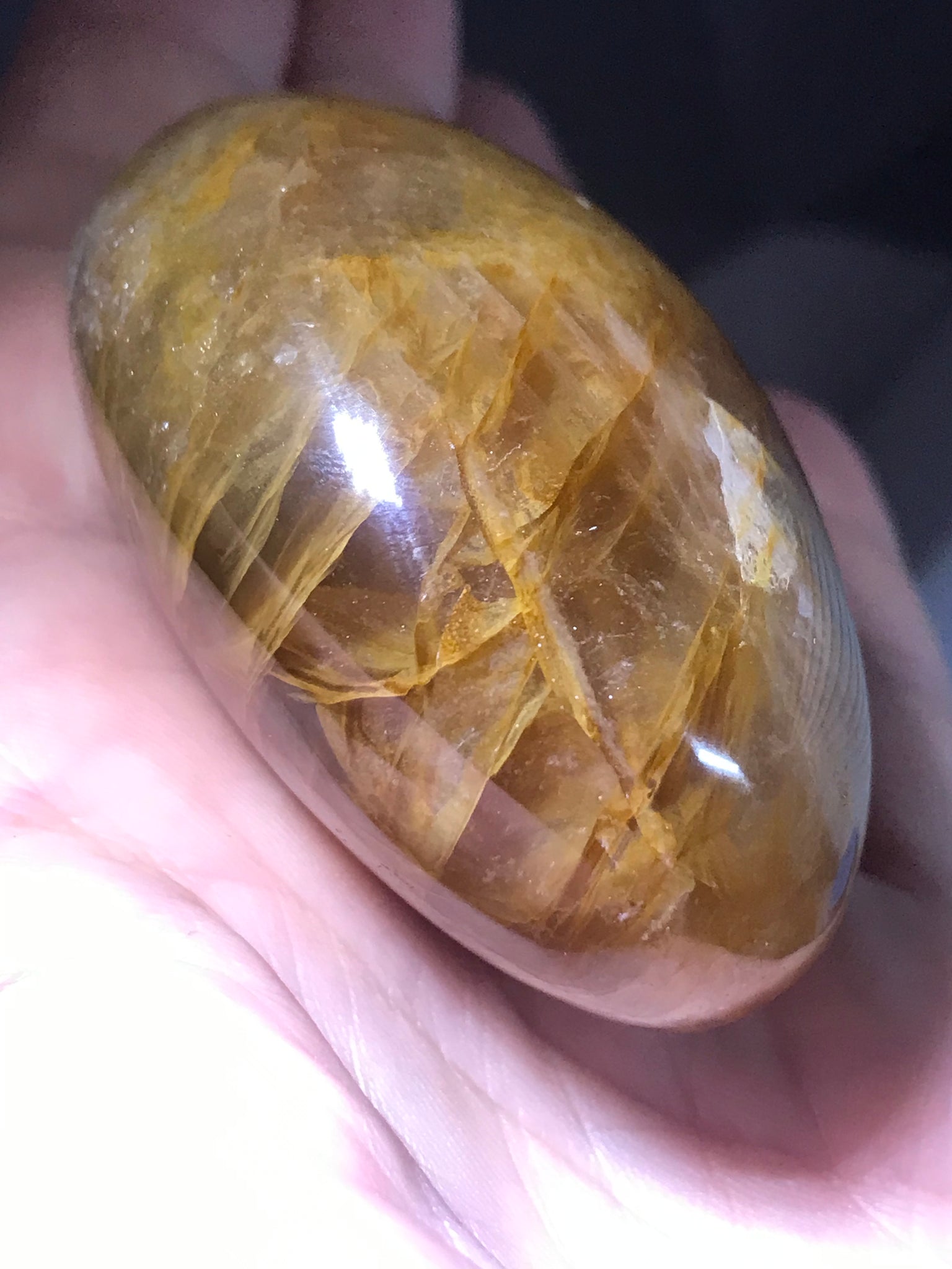 Hematoid Quartz Palmstone